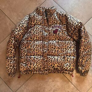 Miami Heat Leopard Print Ultra Game Puffer Jacket (Women’s Large)